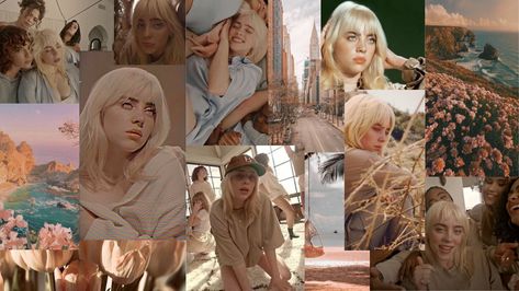 Billie Eilish Collage Wallpaper Laptop