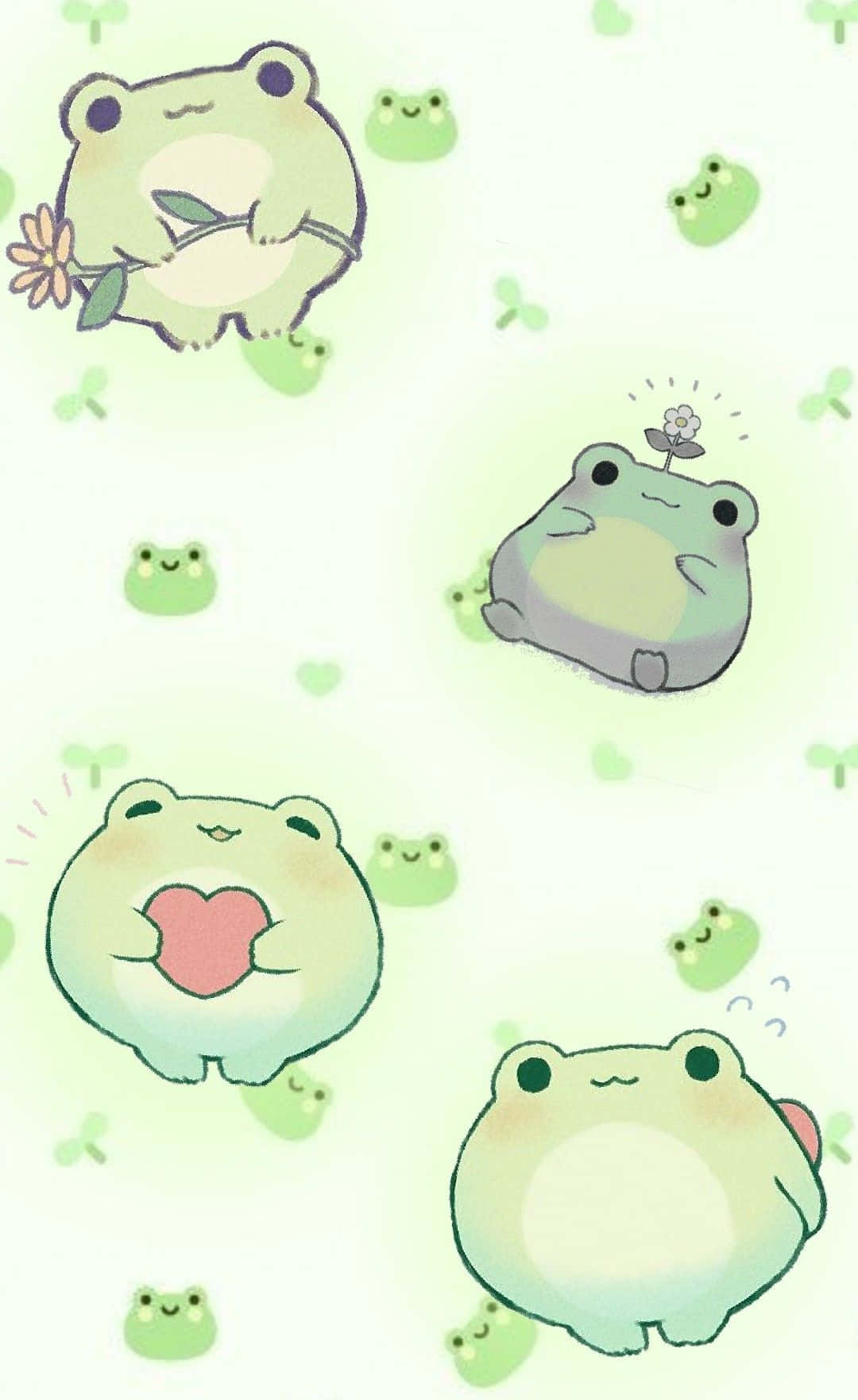 Cute Frog Background Wallpaper