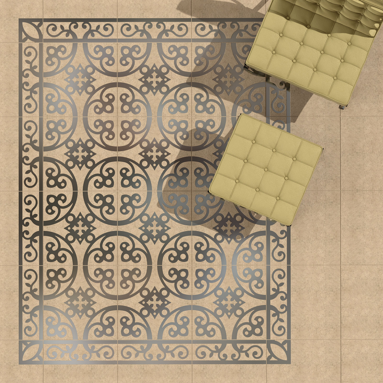 Hybrid Between A Wallpaper And Tile Pattern Decotal Tiles