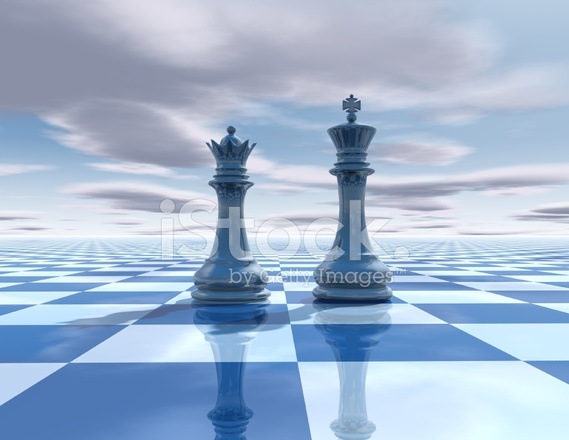Chess Beautiful Background With Chessboard King And