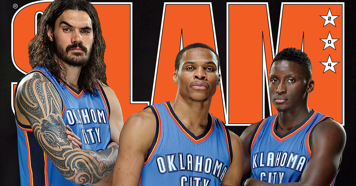 Russell Westbrook Victor Oladipo And Steven Adams Cover