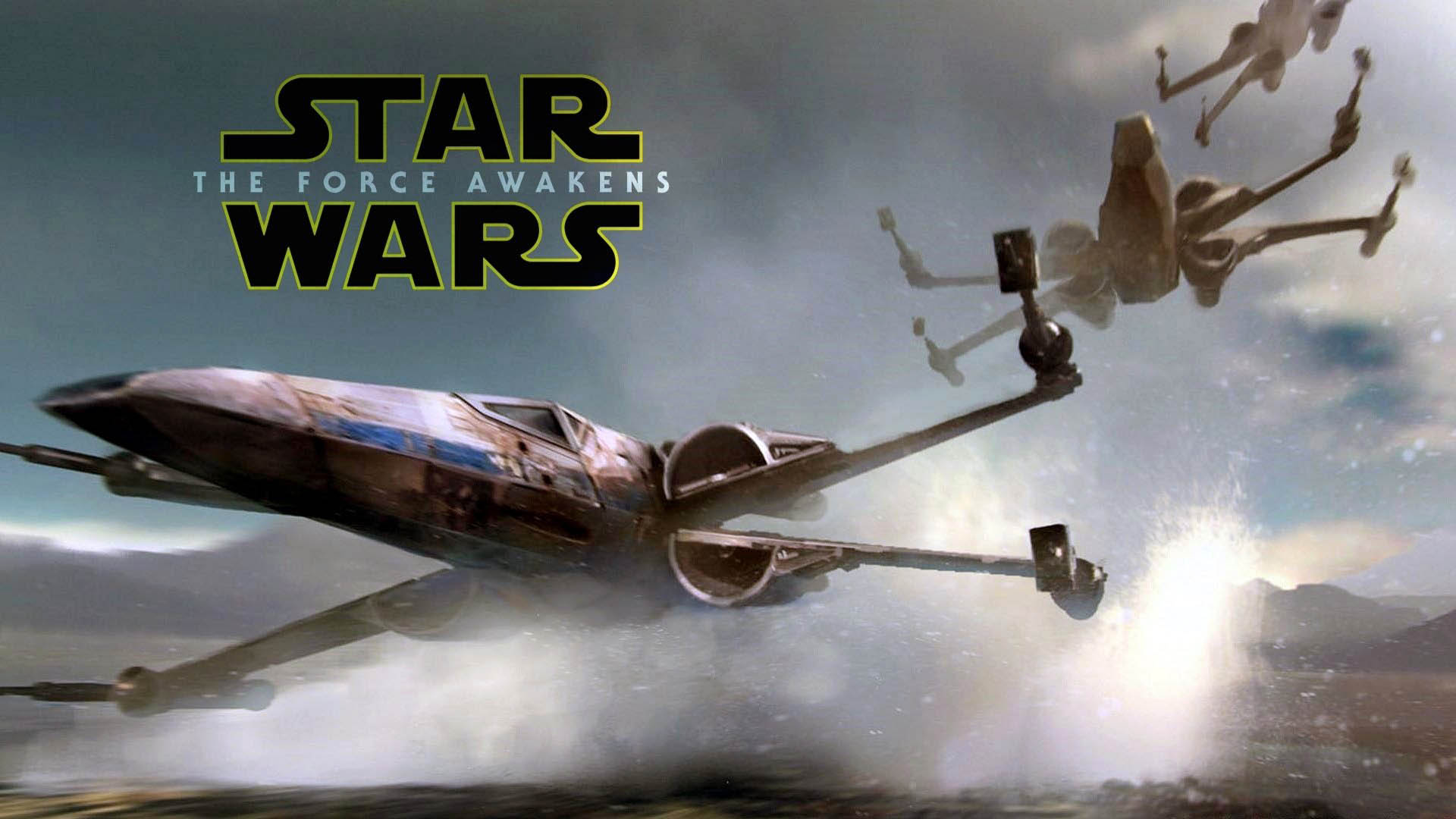 Wings Flying Over The Water Star Wars Force Awakens