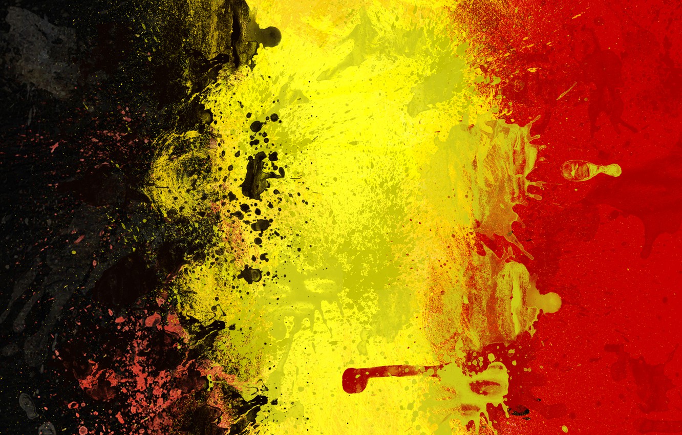 Wallpaper Paint Flag Belgium Image For Desktop