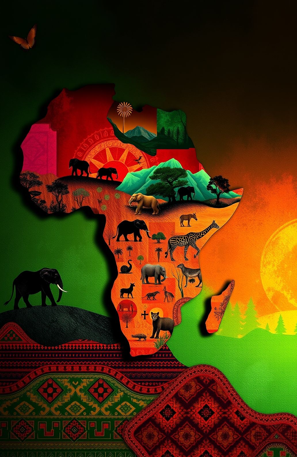 Africa Map Wallpaper