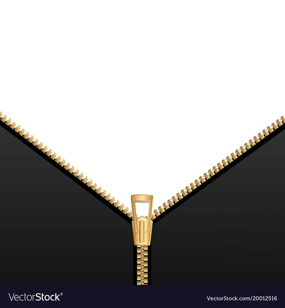 Zipper black background Royalty Free Vector Image