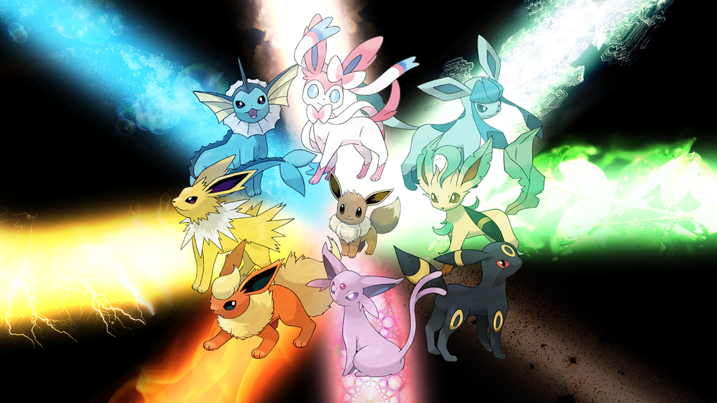 Eevee lution Explosion by CandleJumper on
