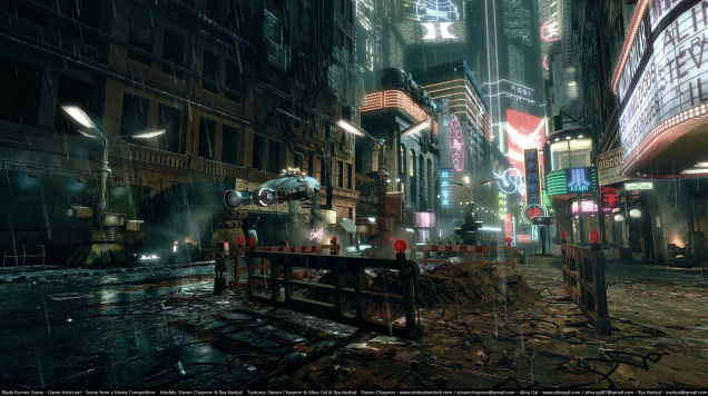 Dolo54 Blows Minds These Blade Runner Renderings On Are My Laptops