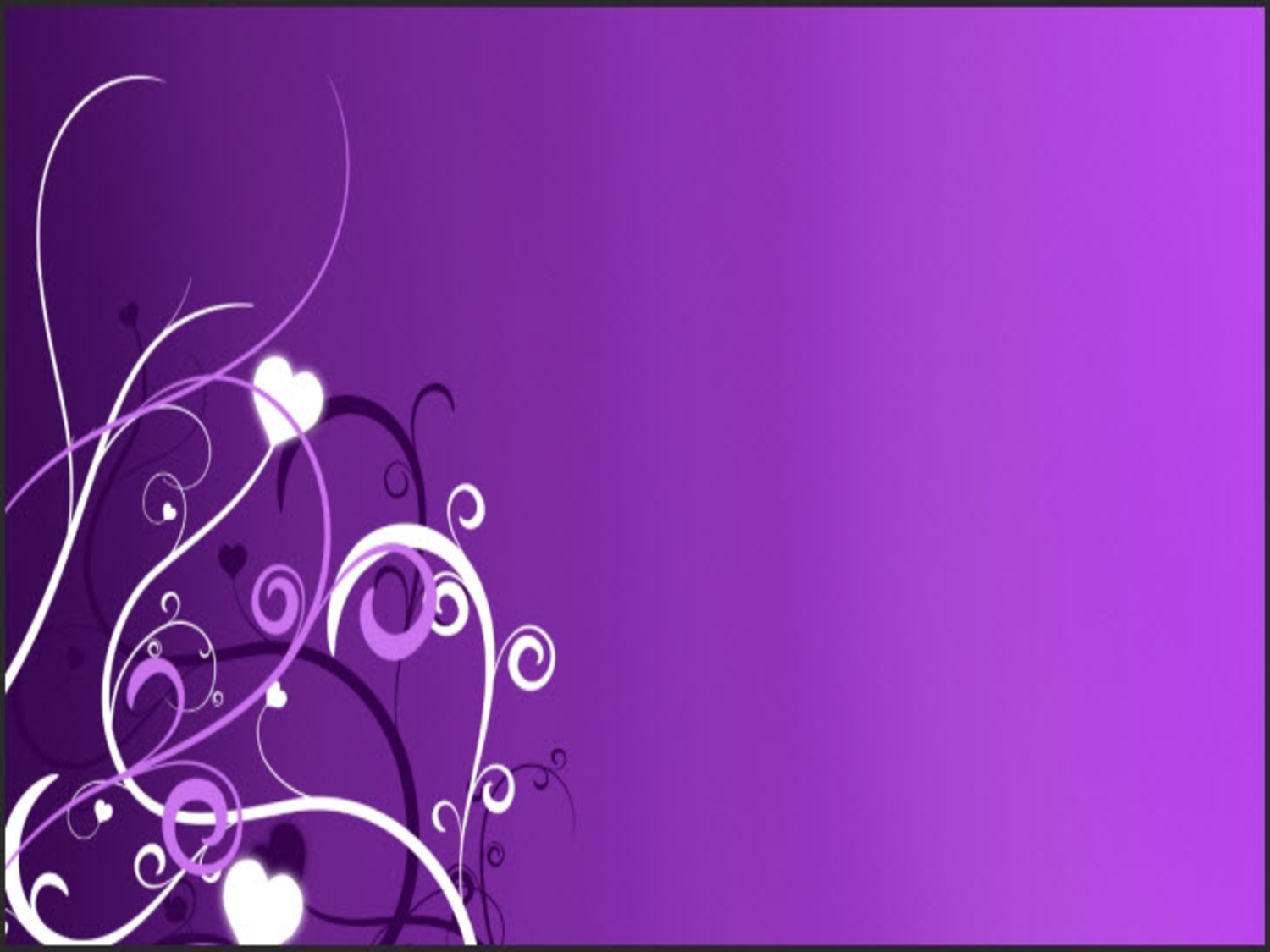 Cool Purple Hearts Background Ppt Background