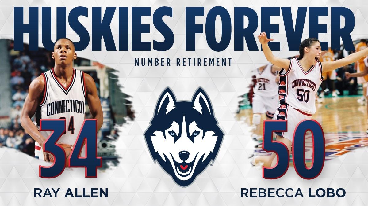 Allen And Lobo To Have Numbers Retired University Of Connecticut
