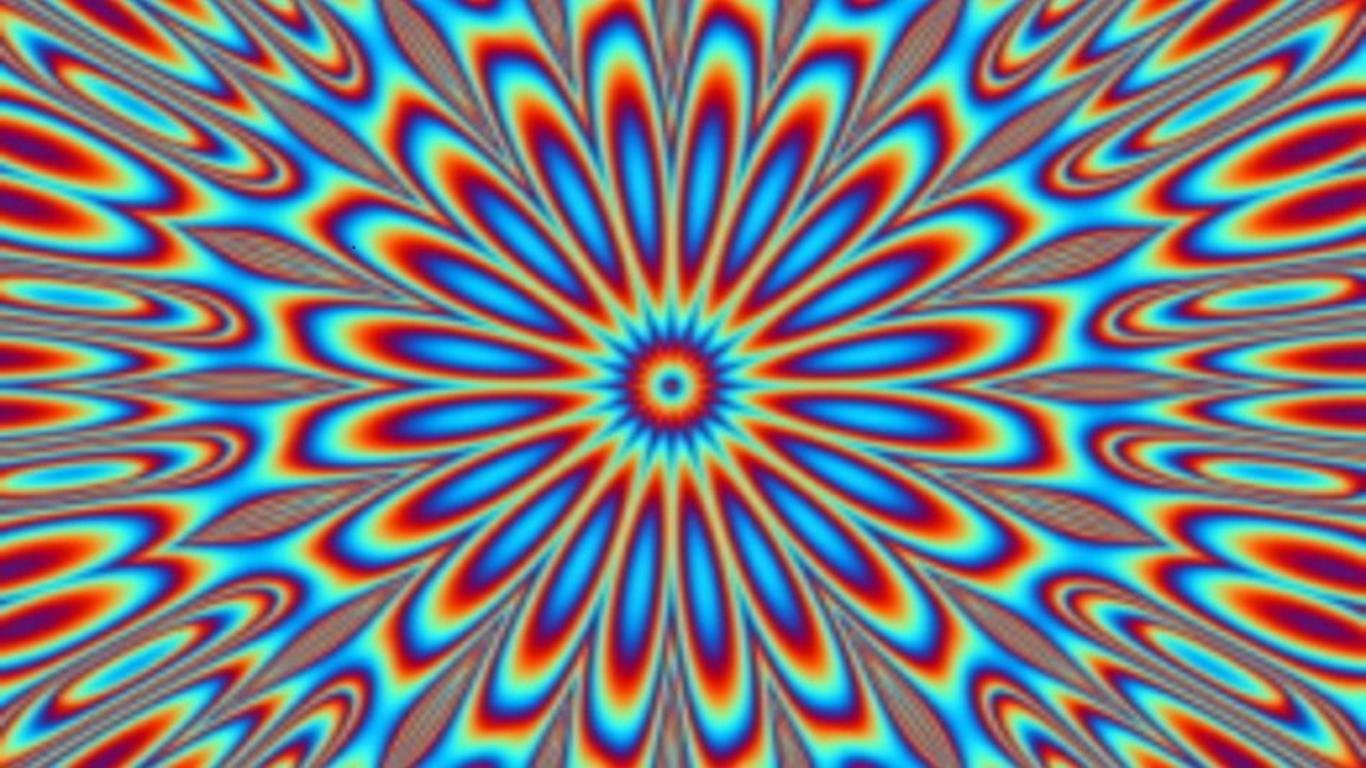 Laptop Psychedelic Trippy Puter Background