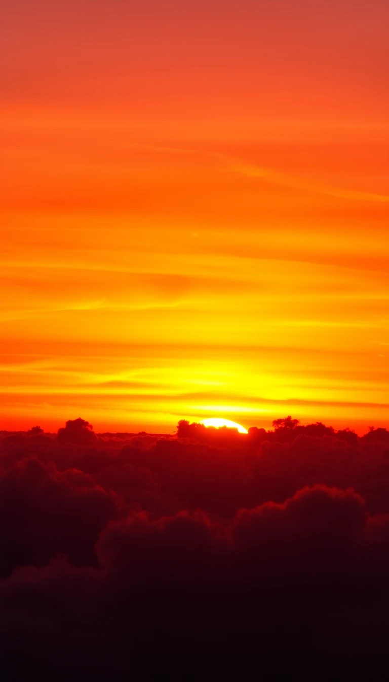 Sunset Sky Phone Wallpaper