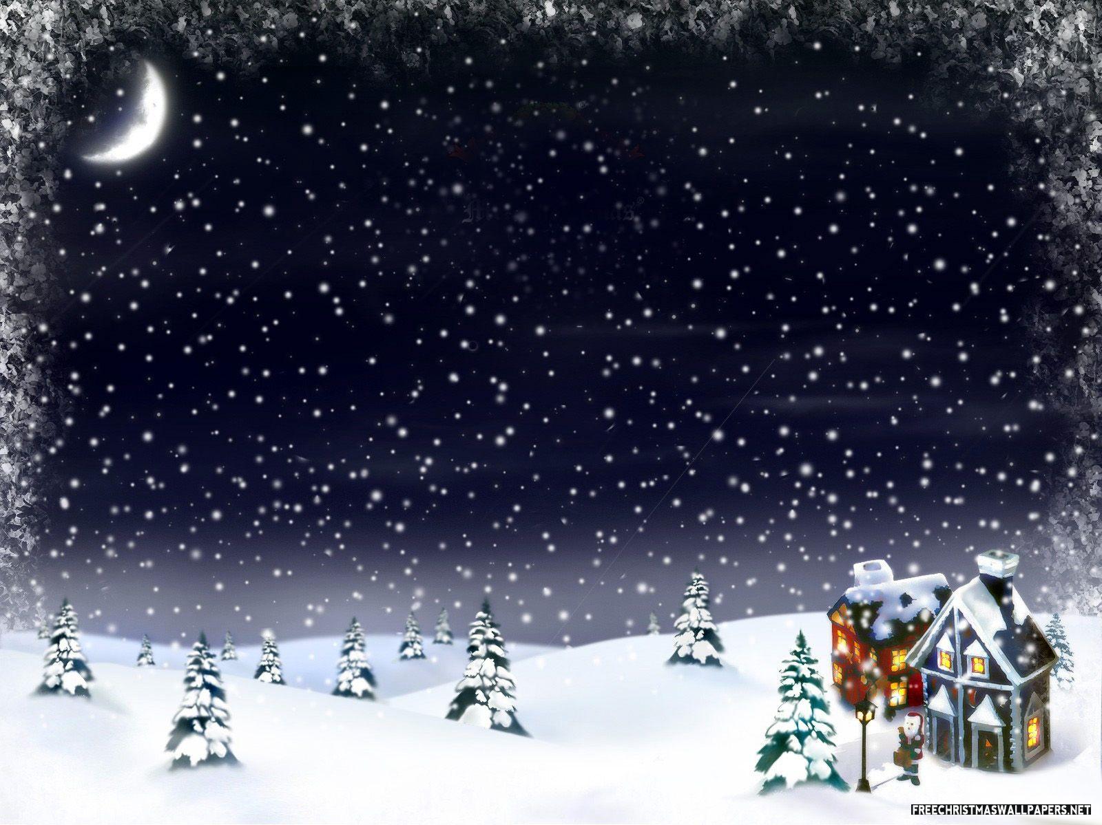 Amazing Christmas Night Christmas desktop wallpaper Christmas