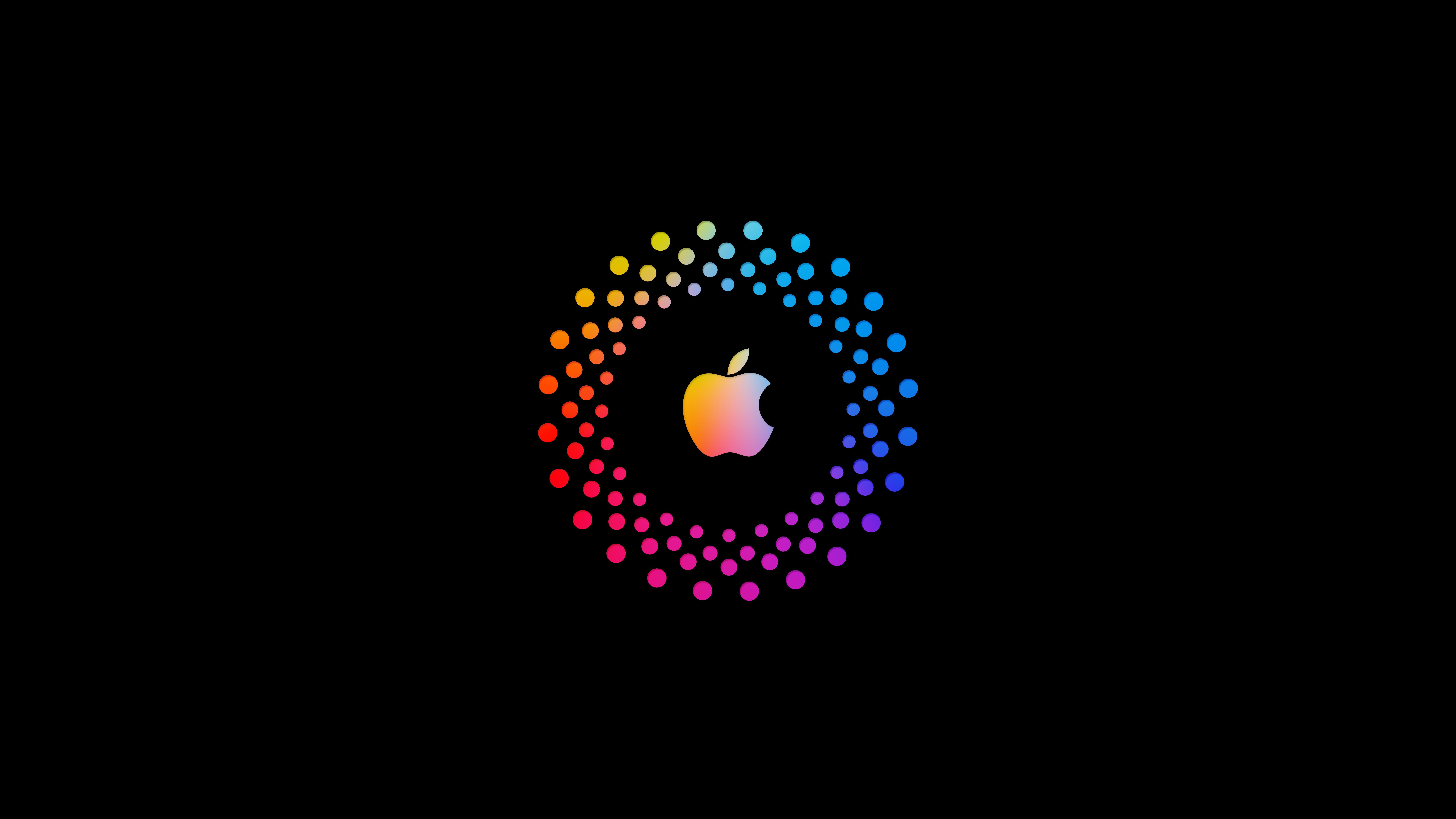 Apple Logo Black Background Wallpaper iPhone Phone 4k 6680e