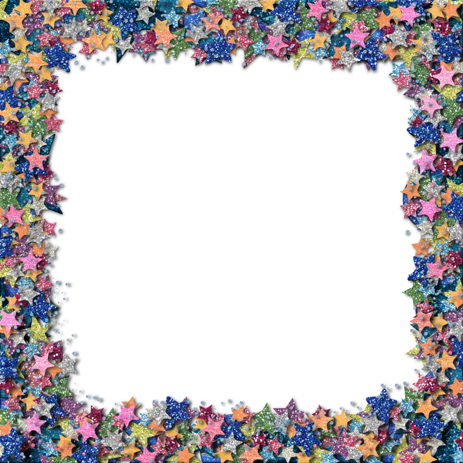 Glitter Star Border by HGGraphicDesigns 900x900
