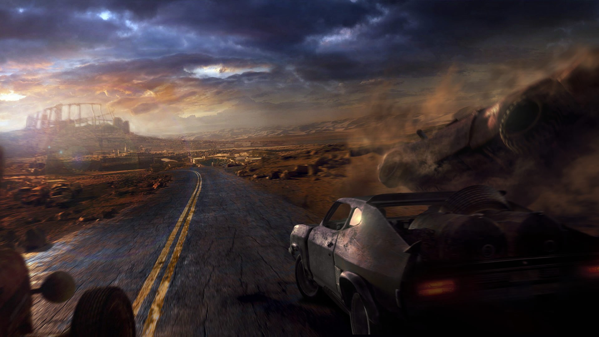 Mad Max Road wallpaper background