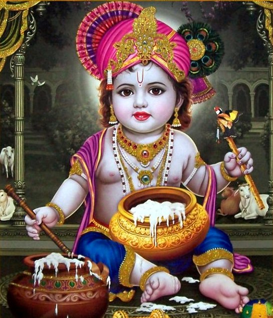 GOD HD WALLPAPERS Baby Krishna HD Wallpaper 545x634