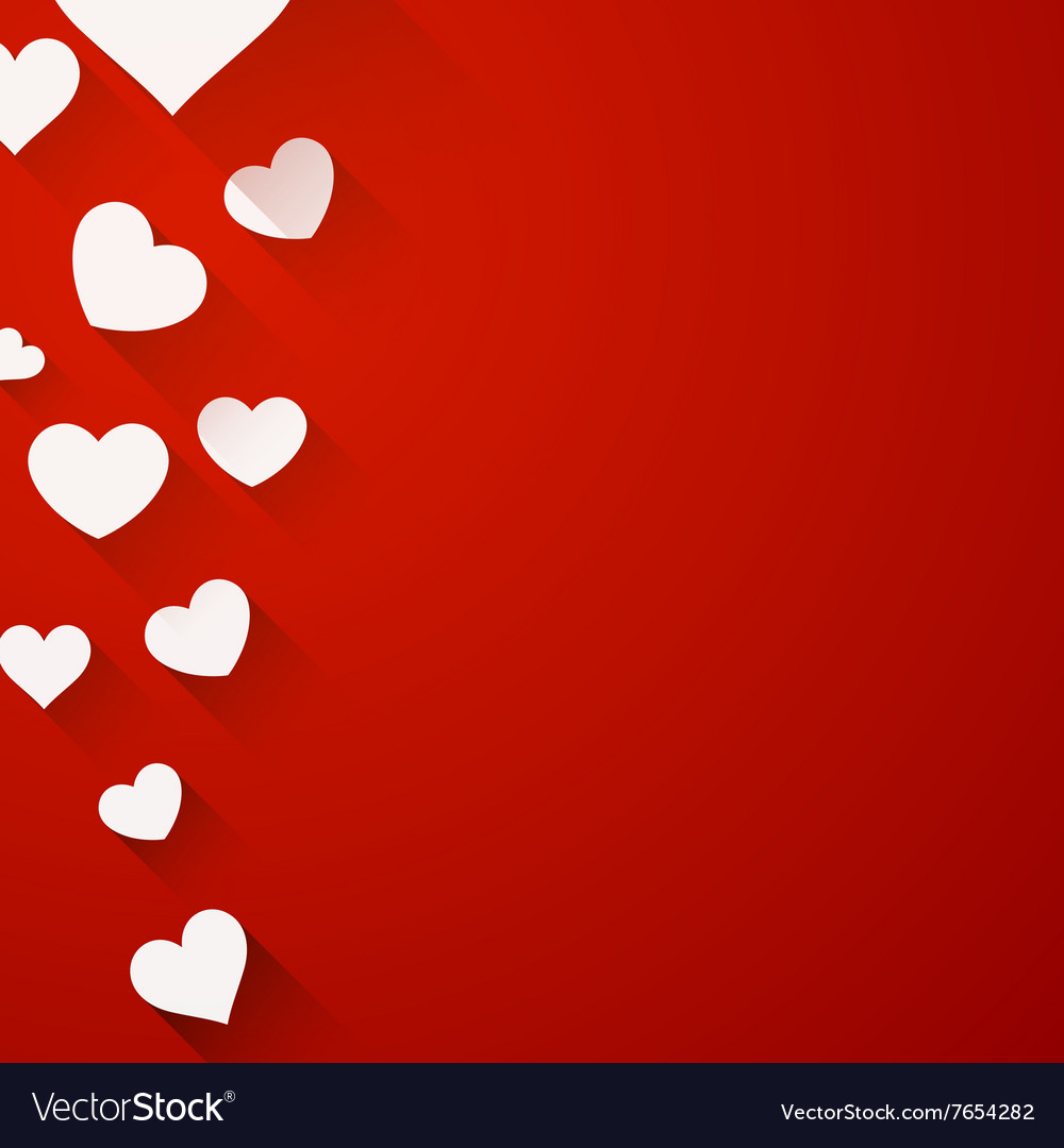 Valentine background with white hearts Royalty Free Vector