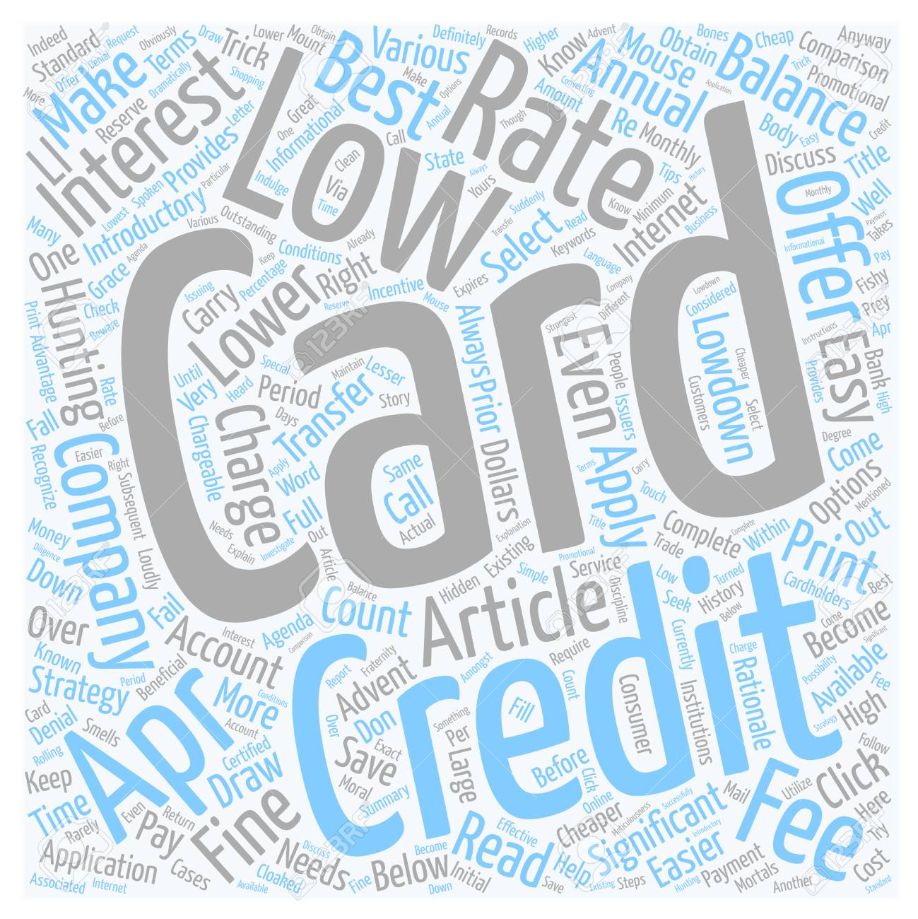 Select The Best Low Apr Credit Cards Text Background Wordcloud