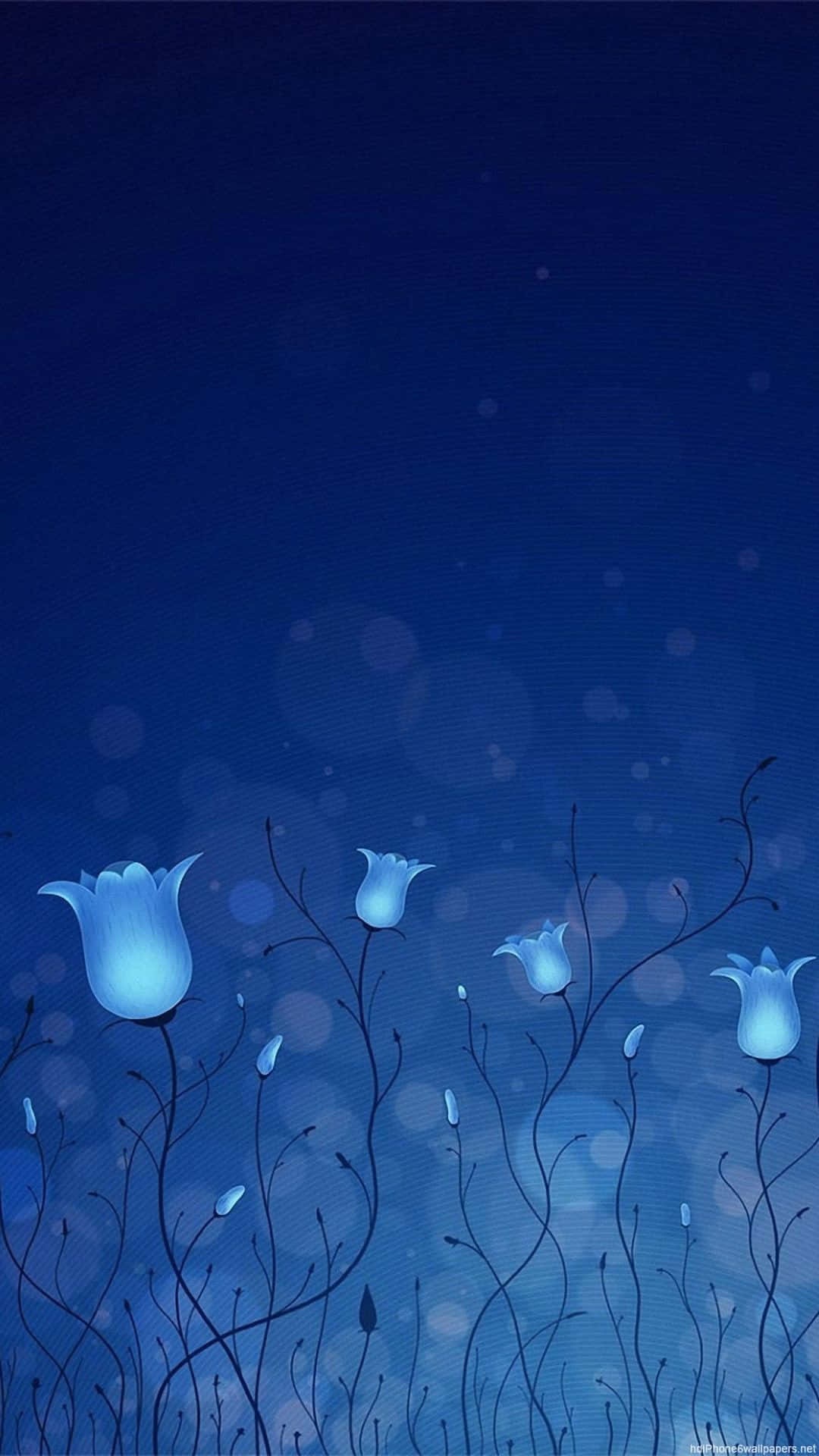 Simple Blue iPhone Wallpaper