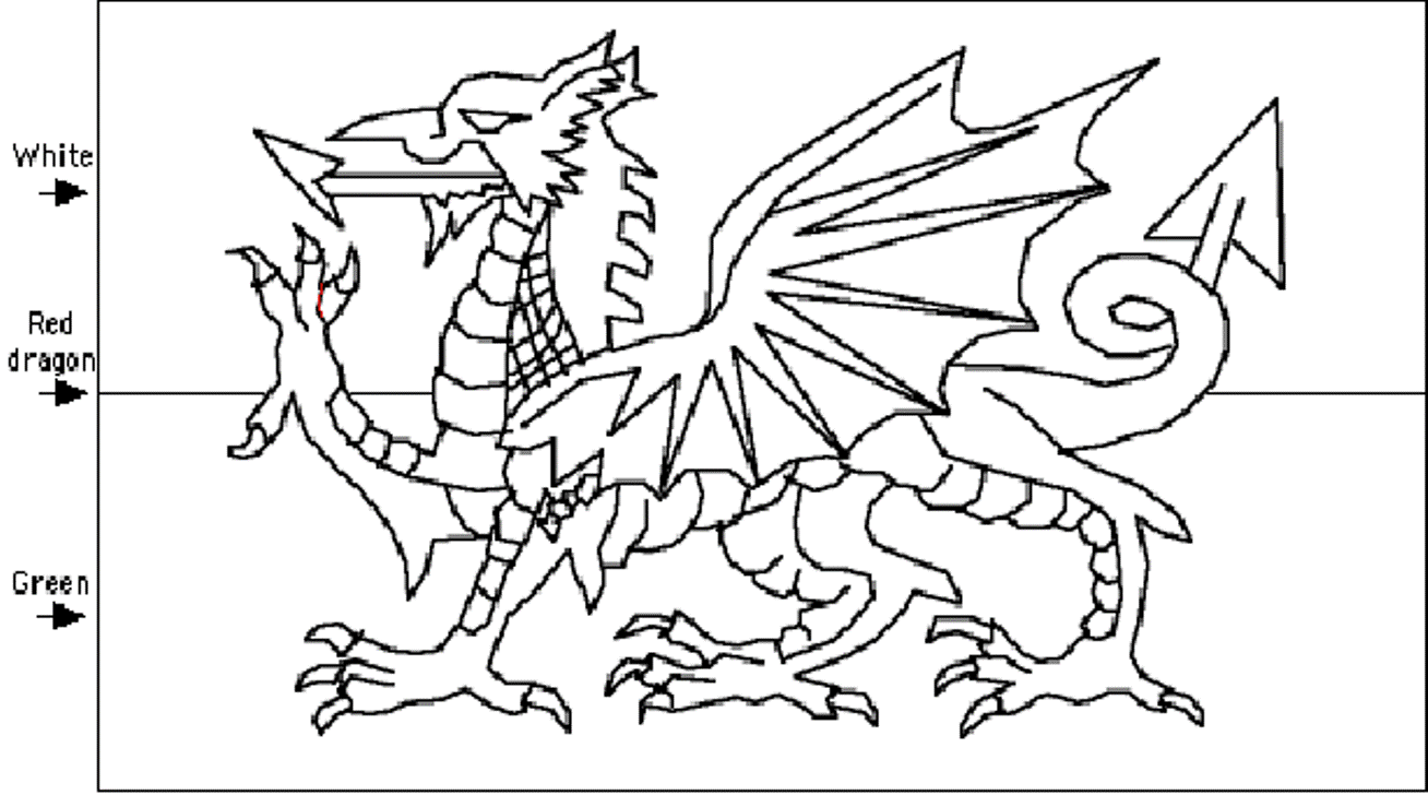 Welsh Flag Template Image Pictures Becuo