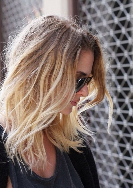 Pretty Ombre Hairstyle For Fine Hair Medium Length Haircuts