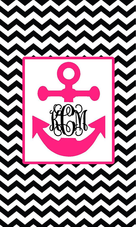 Monogram Anchor WallpaperScreensaver by SouthernIdeology on Etsy