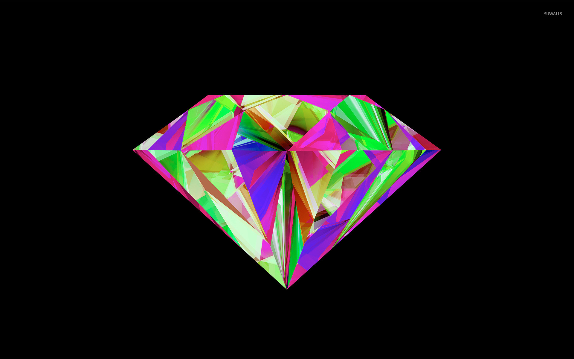 Colorful Diamond Wallpaper Vector