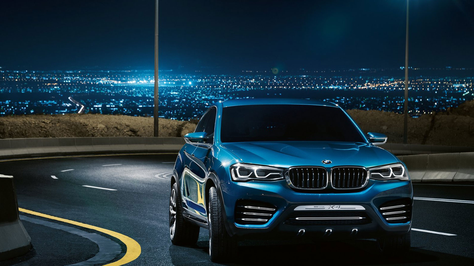 BMW X4 Concept Car at Night