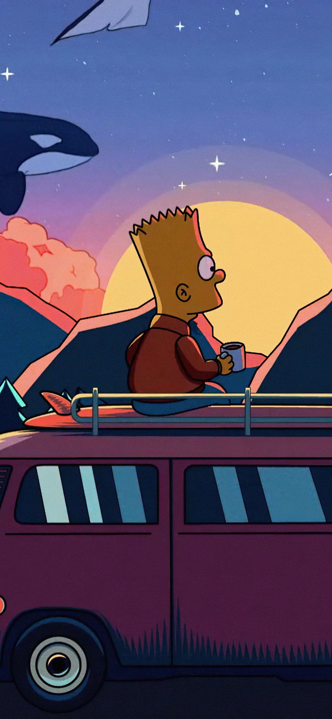 Bart Simpson 4k iPhone Xs X HD Wallpaper Image