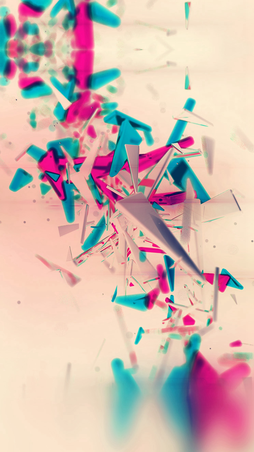 Galaxy Nexus Abstract Pink Digital Pattern iPhone Wallpaper
