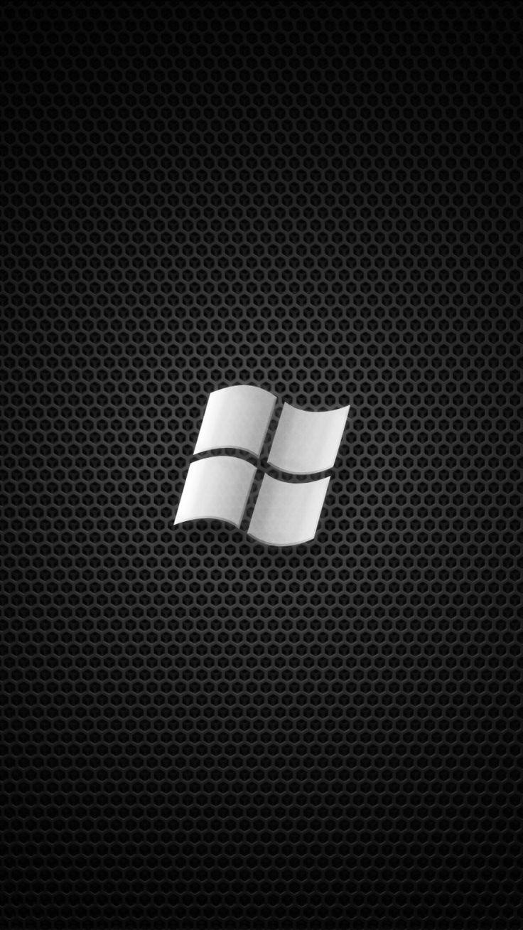 Windows Logo Dark Background iPhone Plus Wallpaper