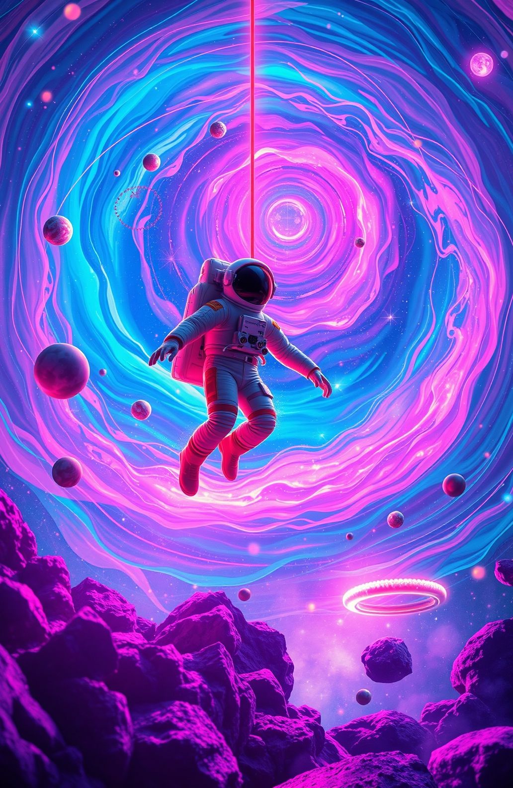 Psychedelic Astronaut Wallpaper
