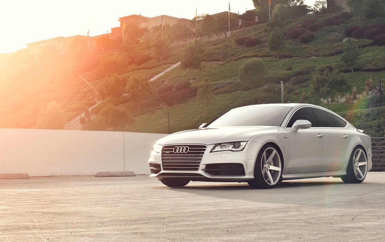 Audi A7 Front Angle Wallpaper Stock