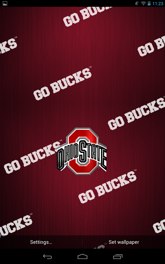Ohio State Buckeyes Live Wallpaper With Animated 3d Logo Background