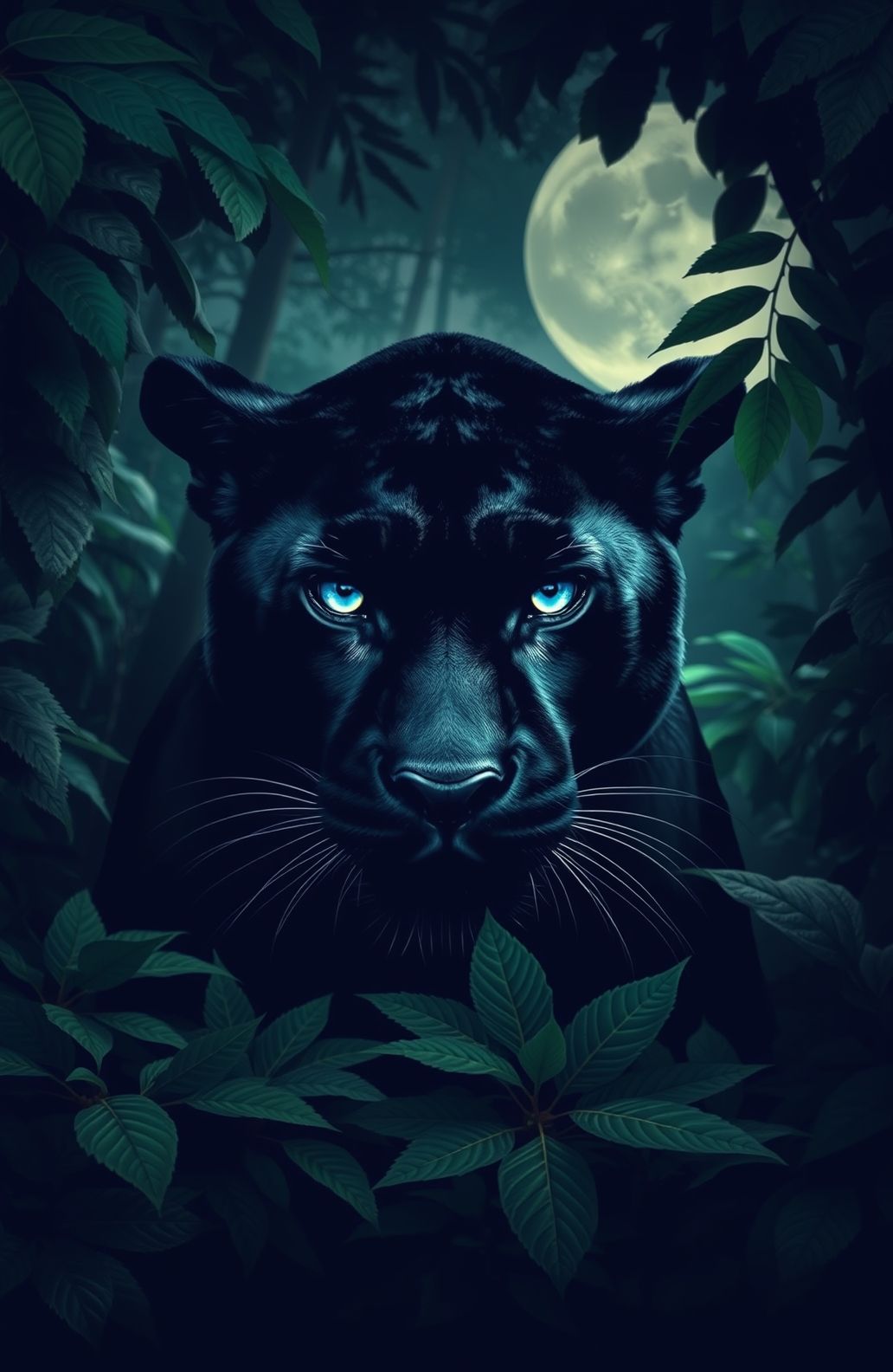 Black Panther Blue Eyes Wallpaper