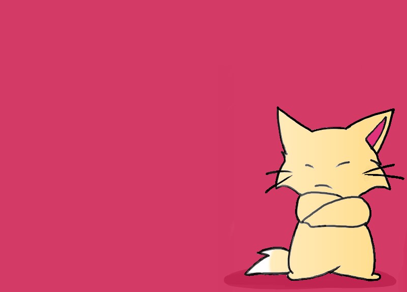 Chibi Fox Background by YumeKaze