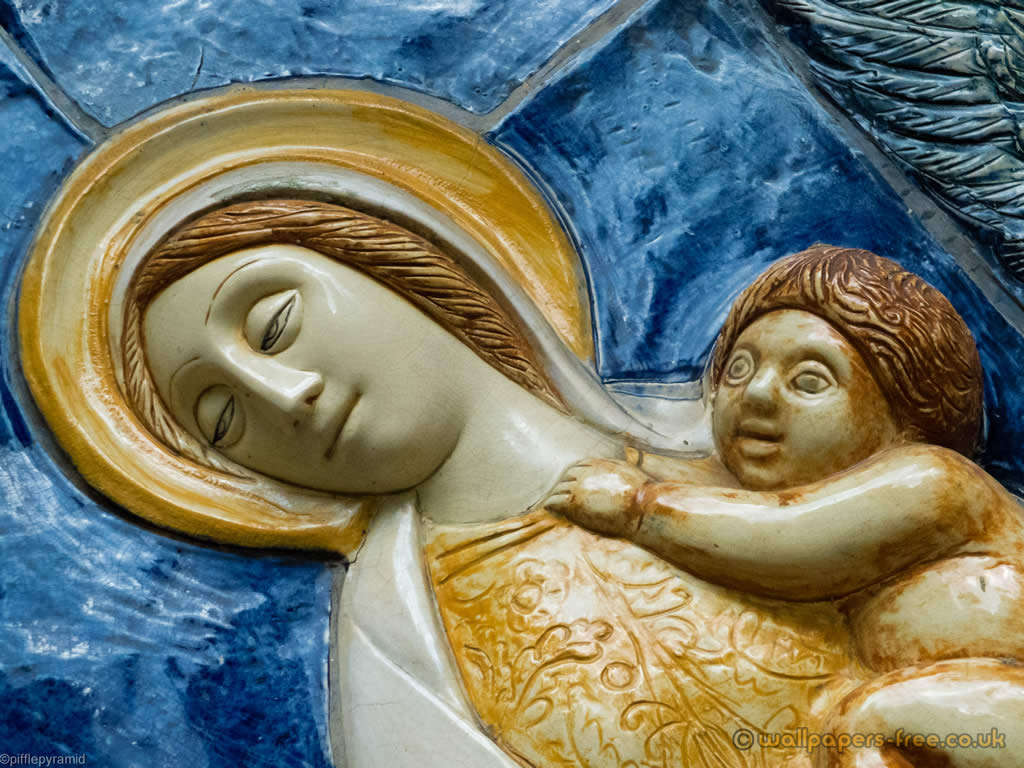 Mary And Baby Jesus Religious Art