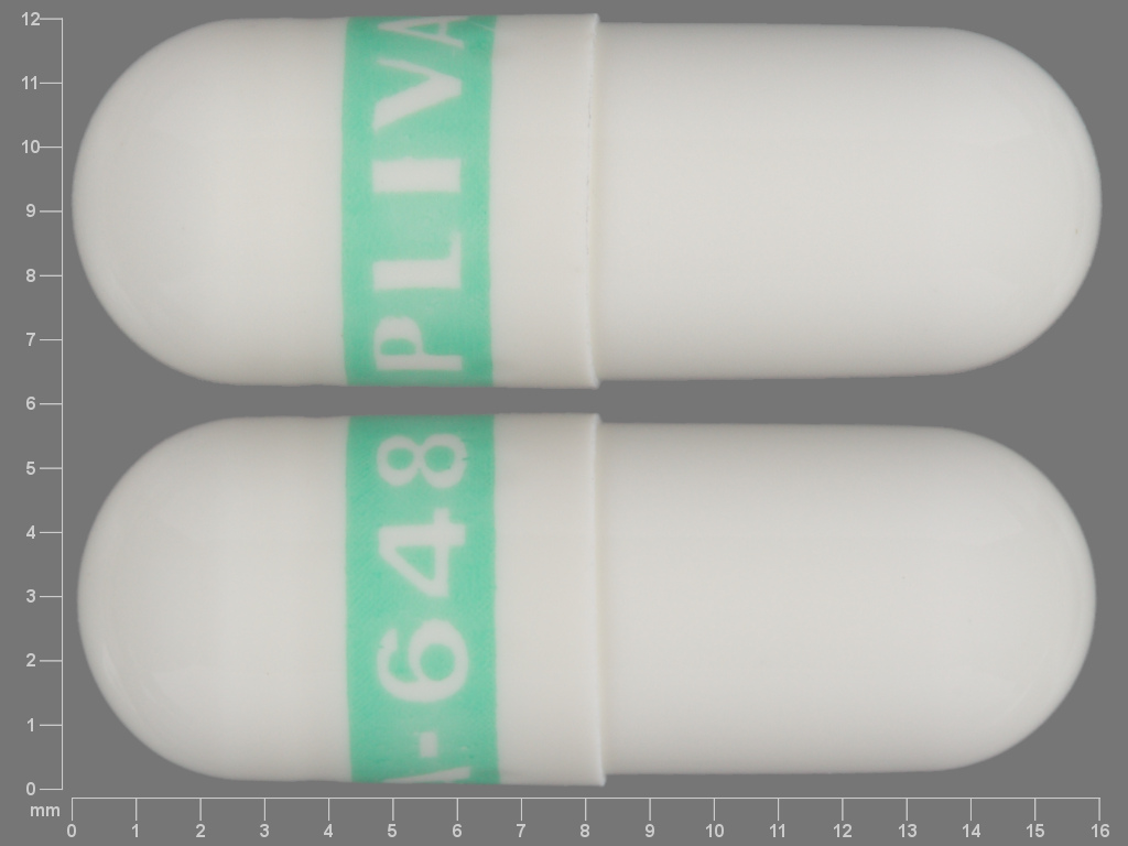 Pliva Pill Image White Capsule Shape
