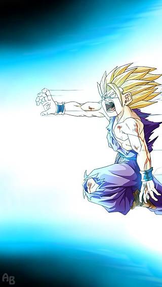 DragonBall Z Gohan Going All Out Anime   iPhone Wallpaper 320x568