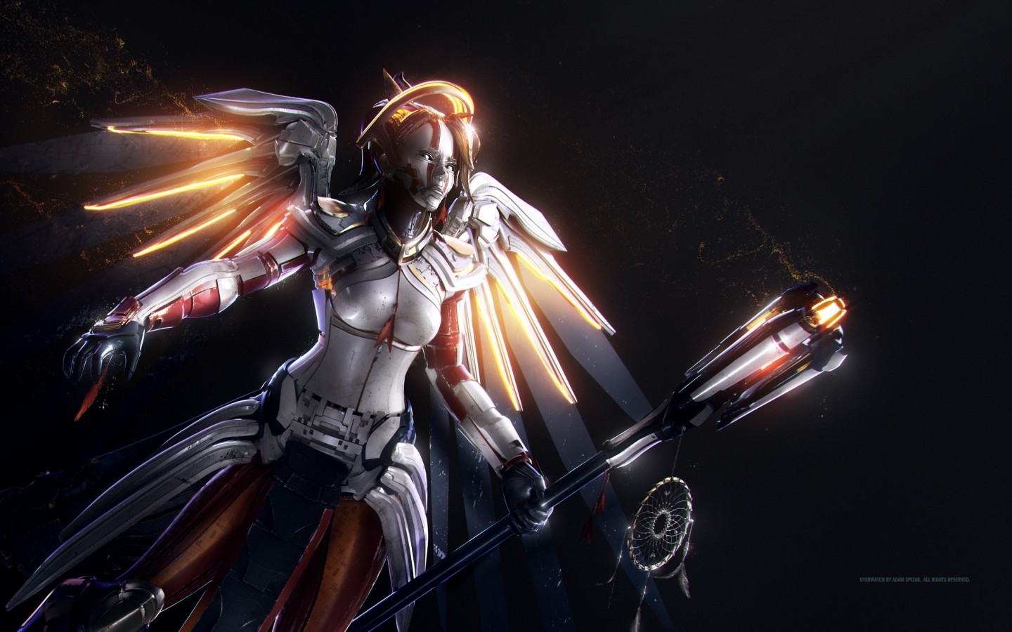 Mercy Artwork Overwatch Wallpaper