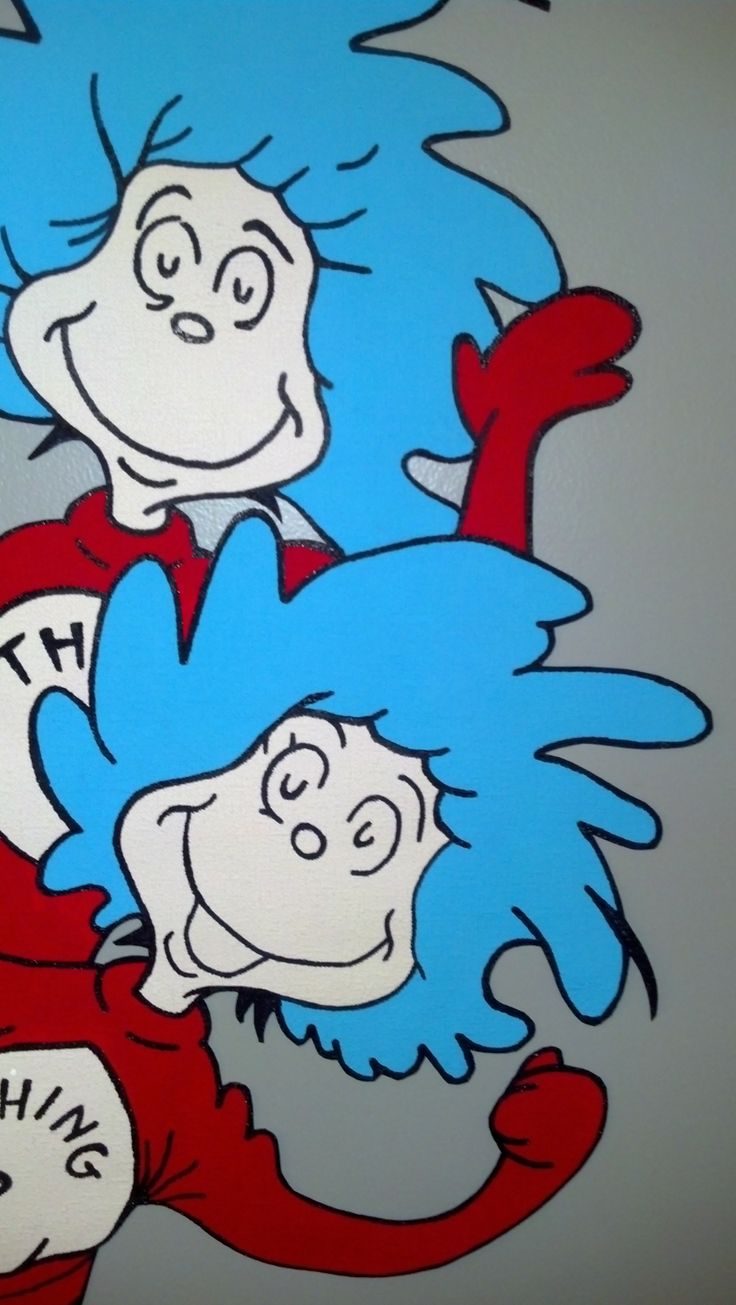 Wallpaper Painted With Non Toxic Acrylic Paints Great For Dr Seuss