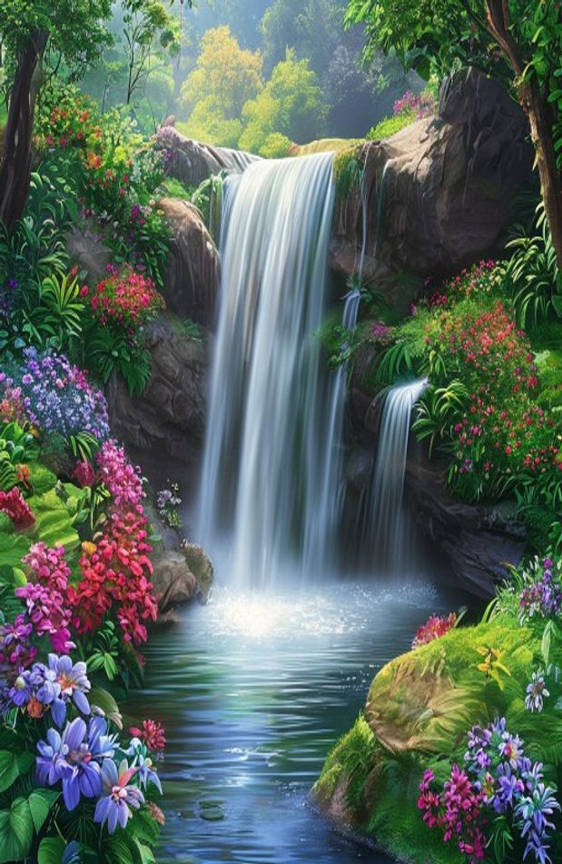 Waterfall Wallpaper With Sound