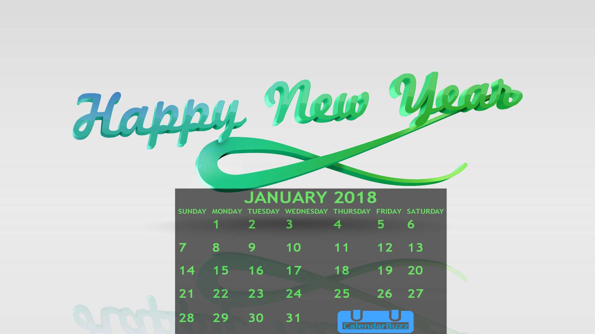 January 2018 Calendar Wallpaper CalendarBuzz