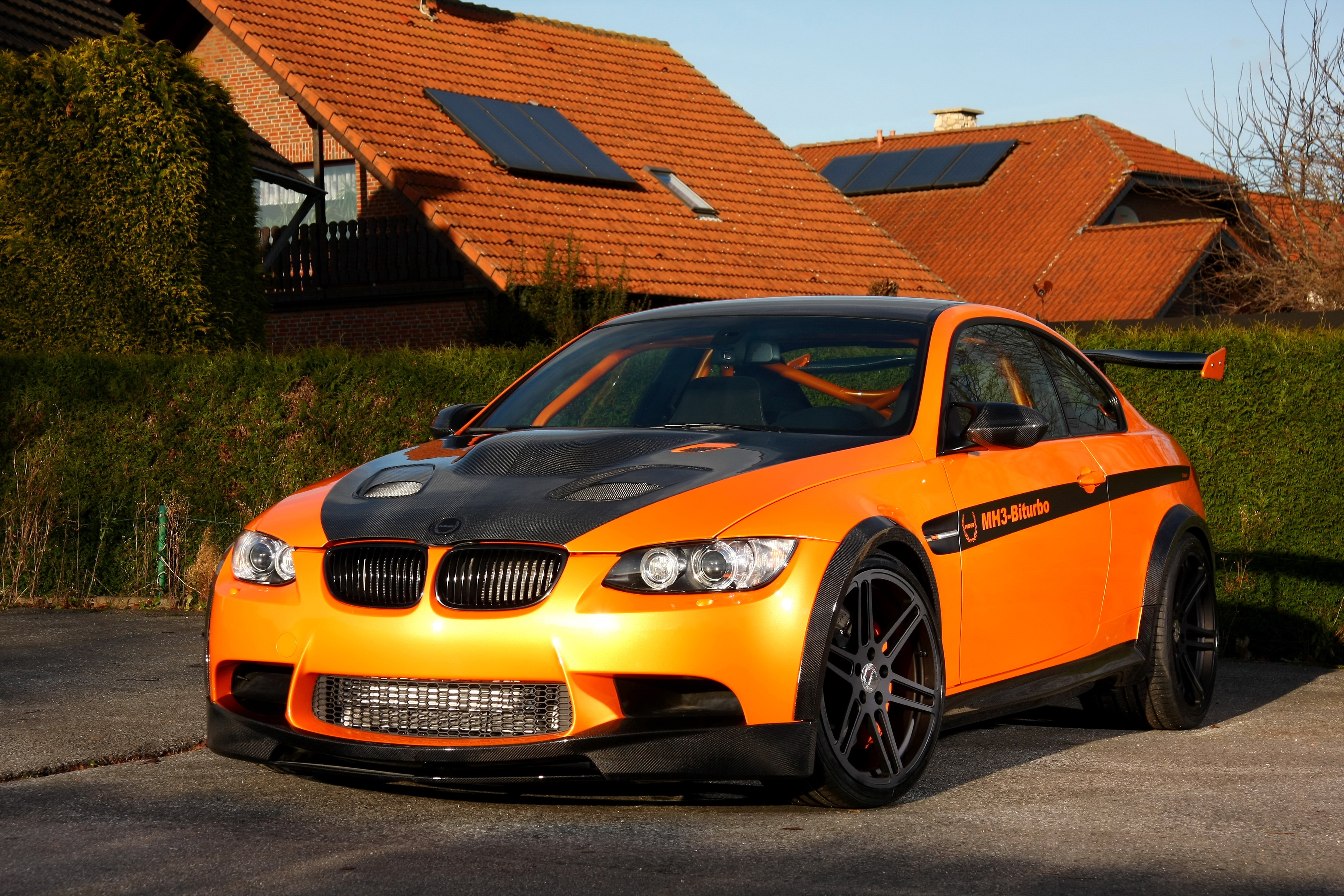 Bmw Manhart Mh3 V8 Rs Clubsport M3 E92 Orange Front Cars