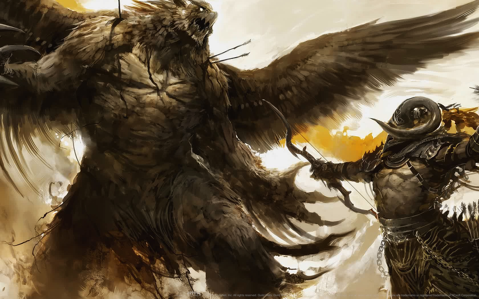 Guild Wars Fantasy Art Artwork Wings Video Games Archers