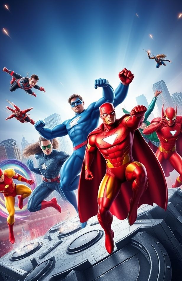 3d Super Heroes Wallpaper