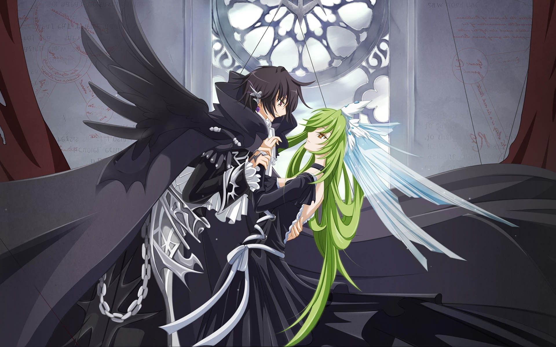Download Lelouch Lamperouge and CC   Code Geass wallpaper
