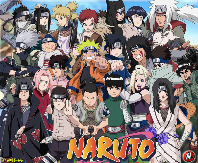 Naruto Characters By Nate Ng