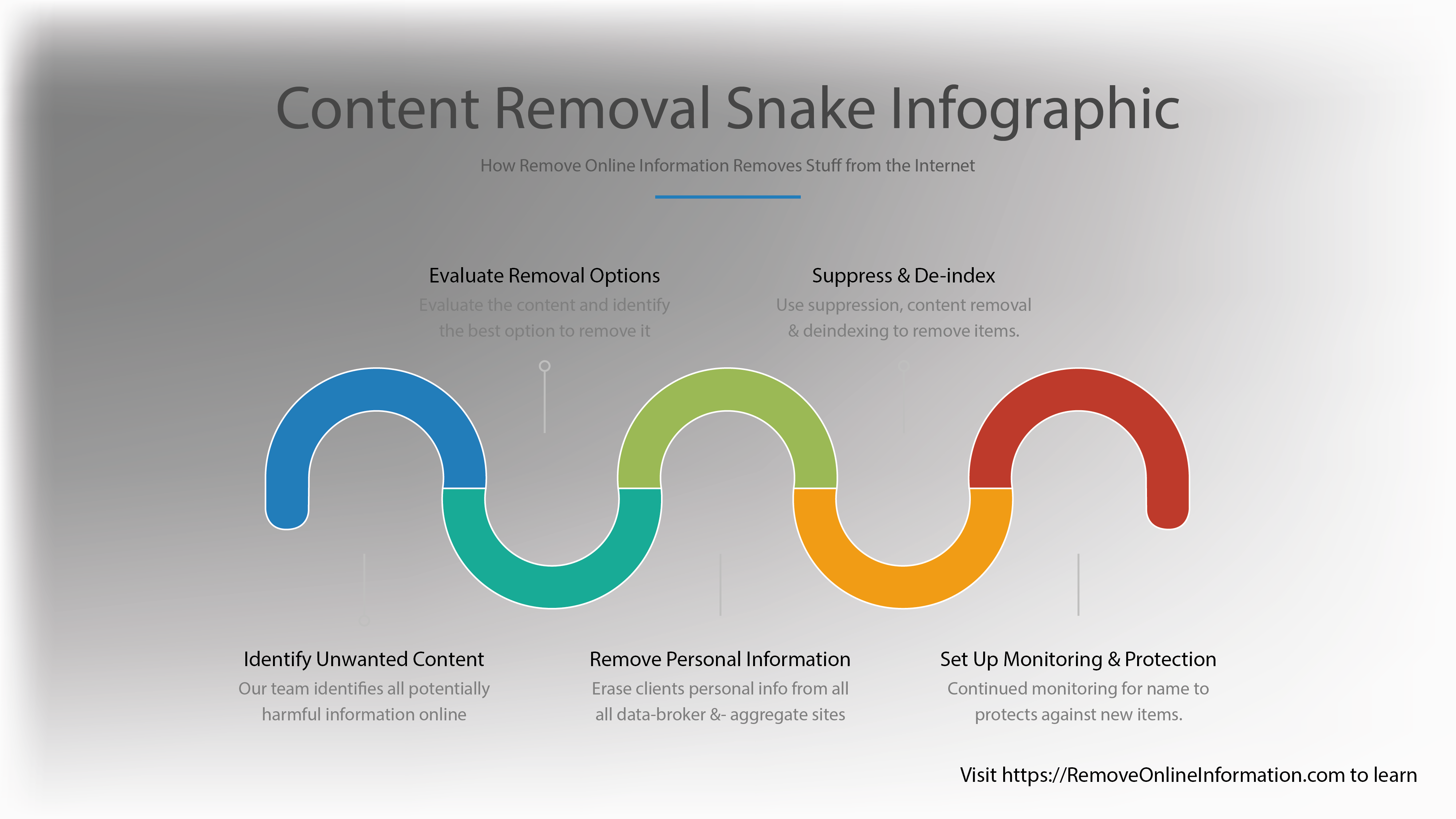 Unwanted Online Content Removal Snake Infographic Removeinfo