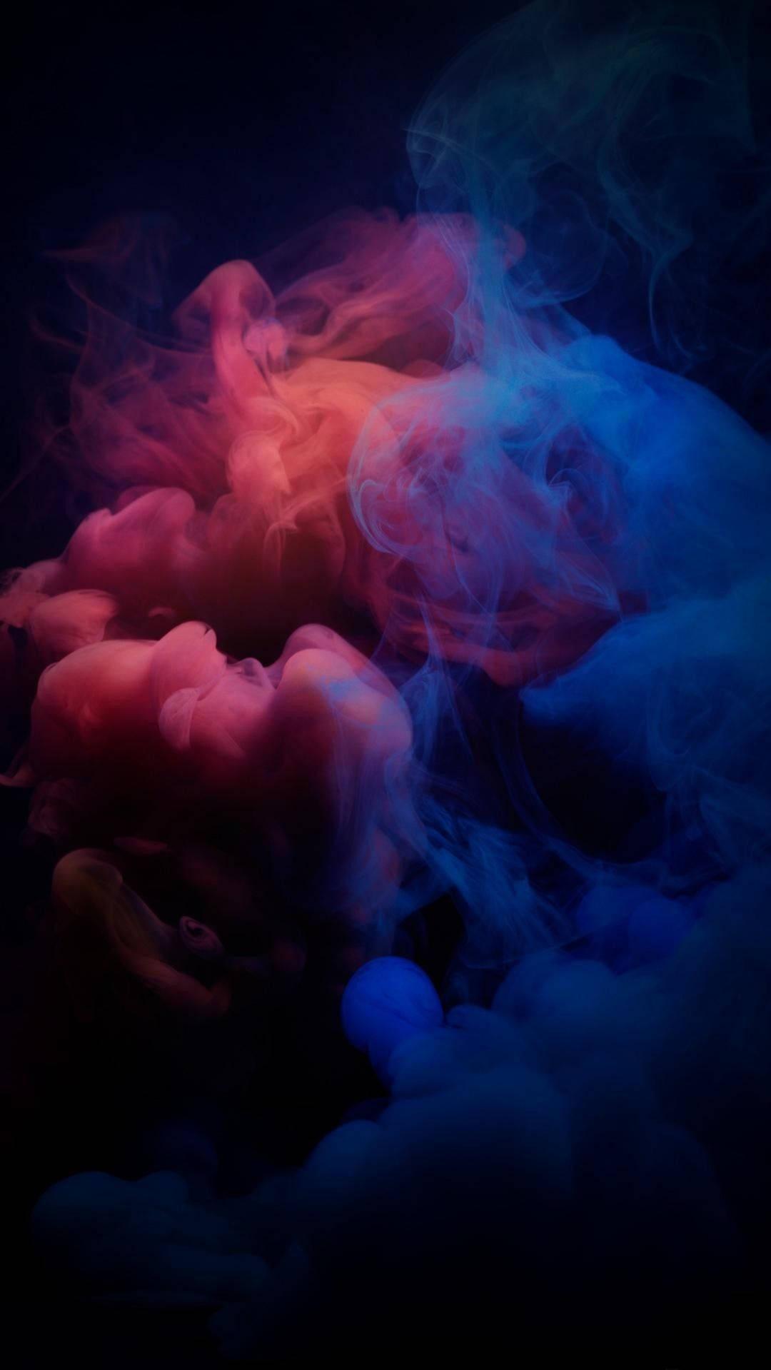 iPhone Pro Dark Pink Blue Wallpaper